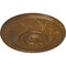 Ekena Millwork Jefferson Ceiling Medallion (Fits Canopies up to 2 7/8"), 11 3/4"OD x 3/8"P, Smokey Topaz Crackle CM12JESTC - alternate 2
